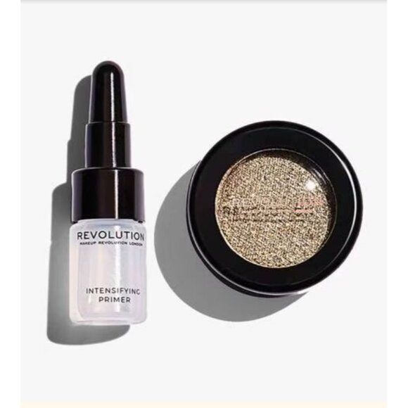 Makeup Revolution Flawless Foils Metallic Eyeshadow & Primer Set "Retreat" - Picture 2 of 4
